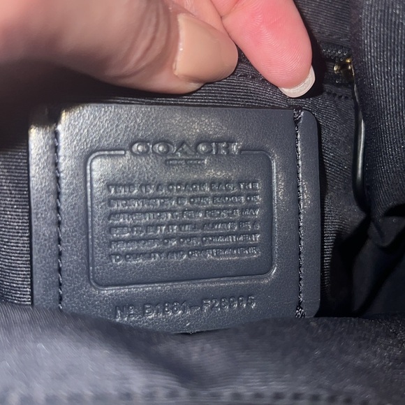 Coach Mini Navy Leather Charlie Backpack - Picture 6 of 8